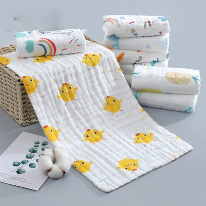 6 Layers Gauze Washcloth Infant Swaddle