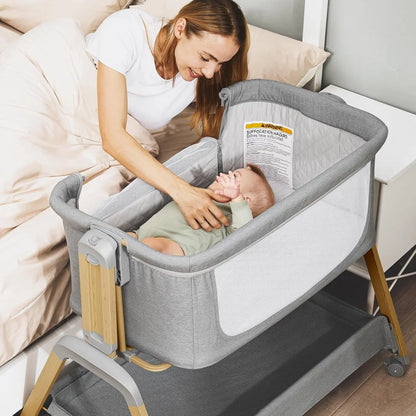 Adjustable Height Bassinet Bedside Sleeper