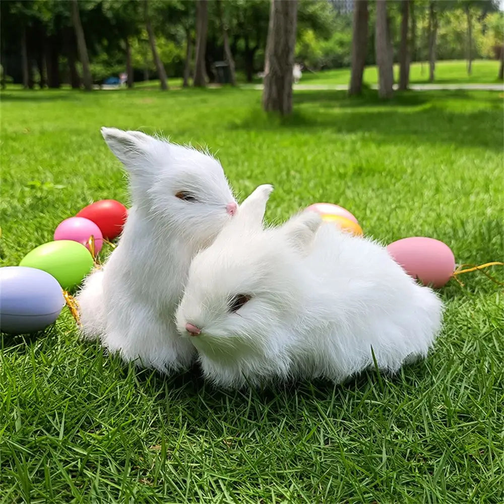 Animal Simulation Easter Rabbits Plush Toys