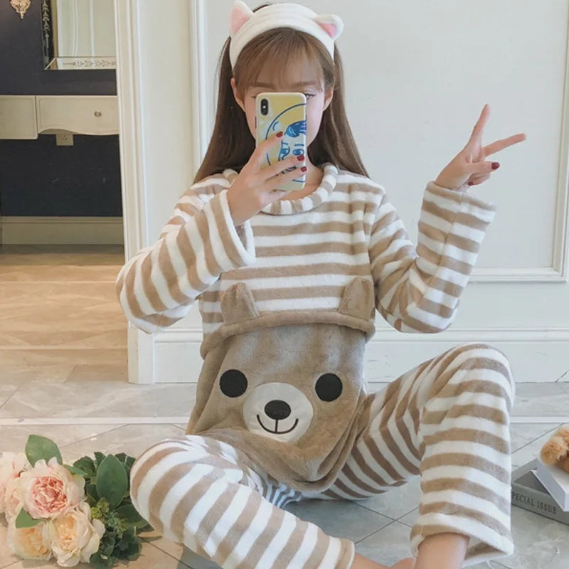 Autumn Long Sleeve Maternity Pajama Set