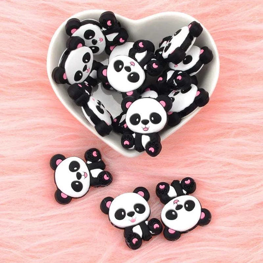 BPA Free Panda Silicone Beads