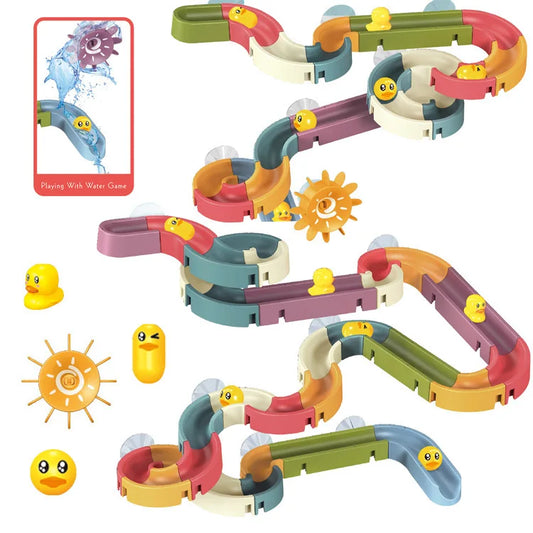 Baby Assembling Track Slide Suction Cup Toys