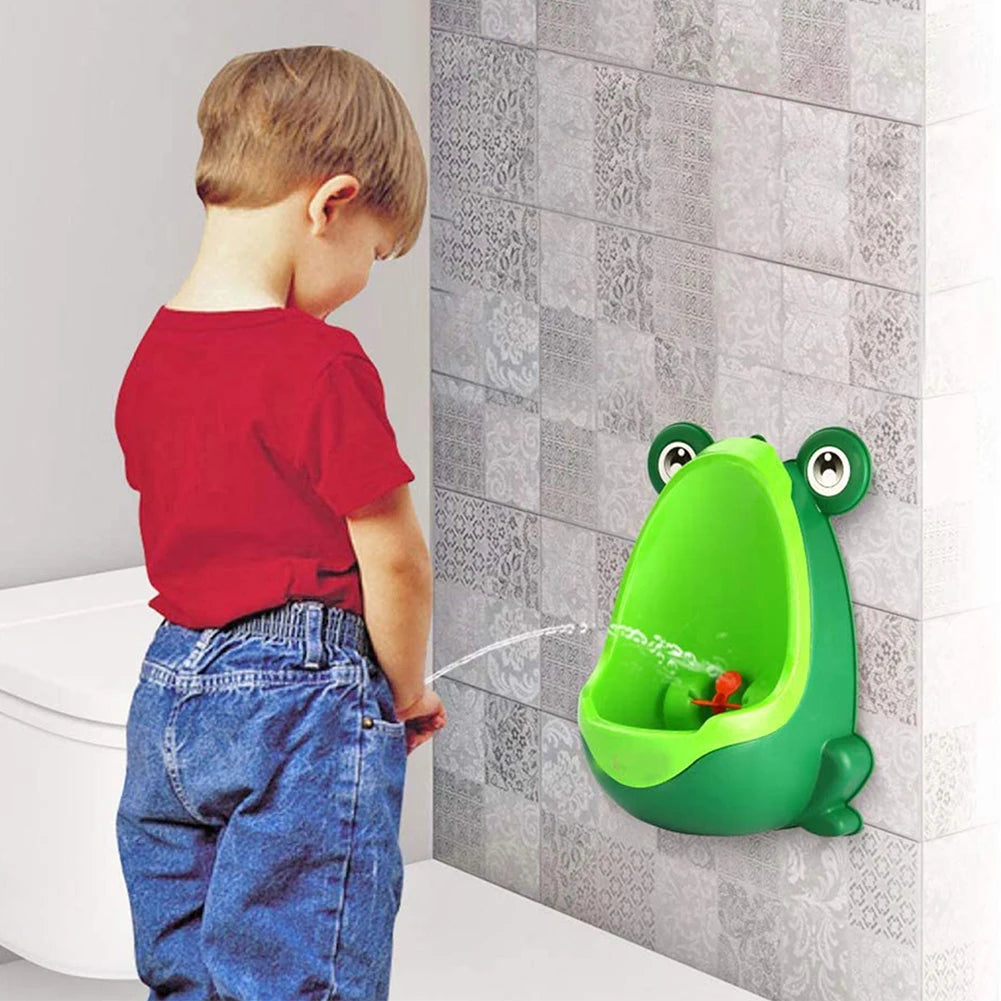 Baby Boys Frog Shape Wall-Mounted Urinal