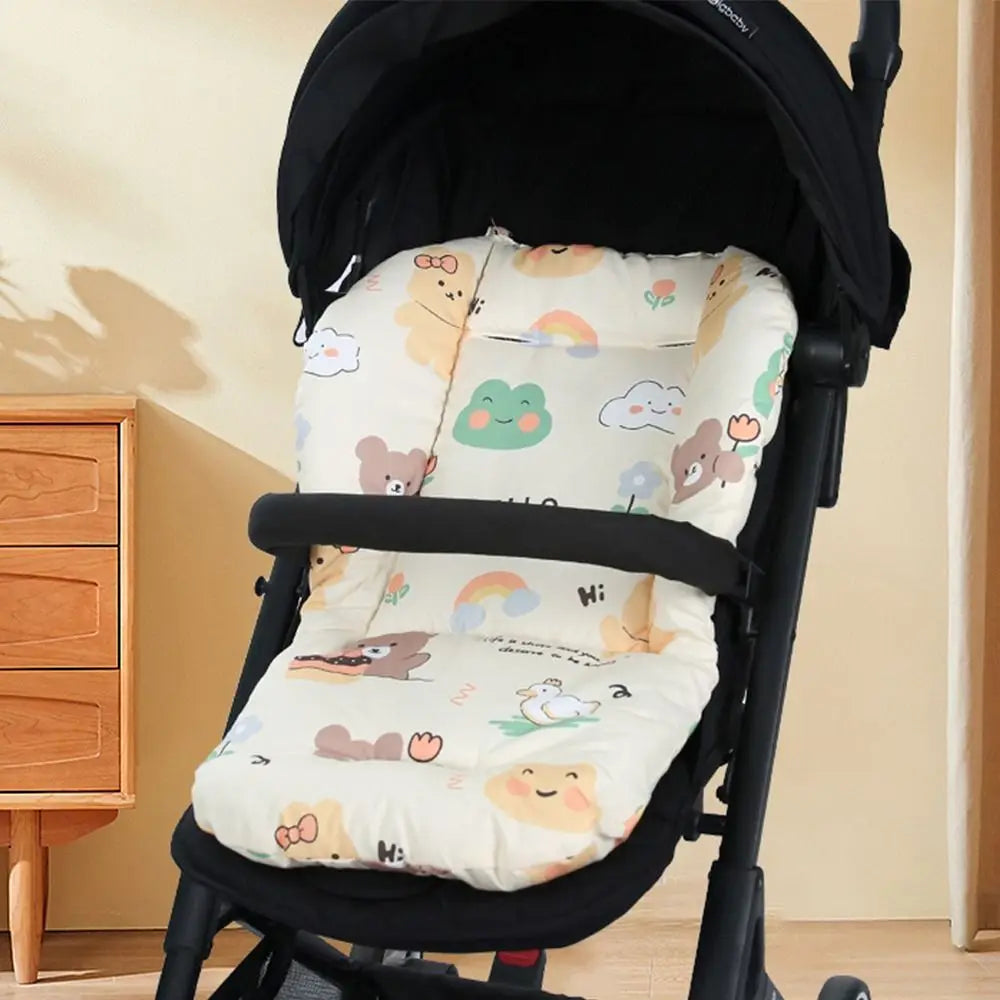 Cartoon Pattern Stroller Cotton Seat Pad