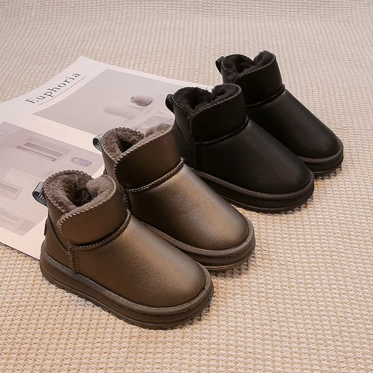 Classic Plush Cotton Kids Winter Boots