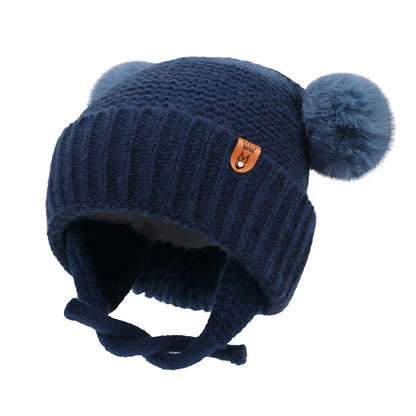 Cute Knitted Pompom Baby Hat|50421509816627