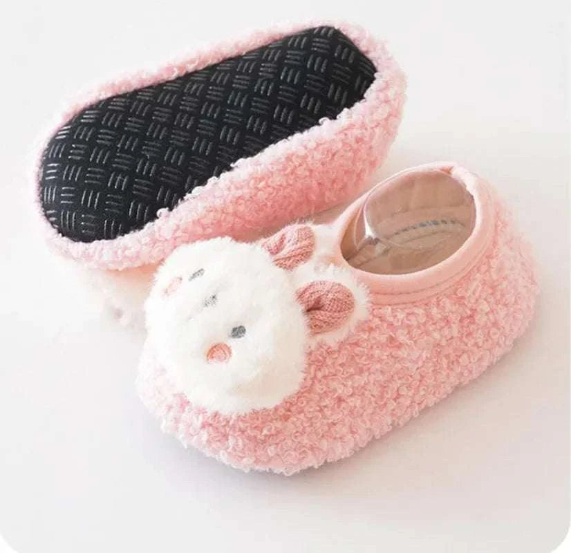 Cute Rabbit Pattern Newborn Winter Warm Slipper