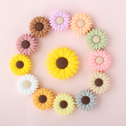 Daisy Baby Silicone Beads Teether