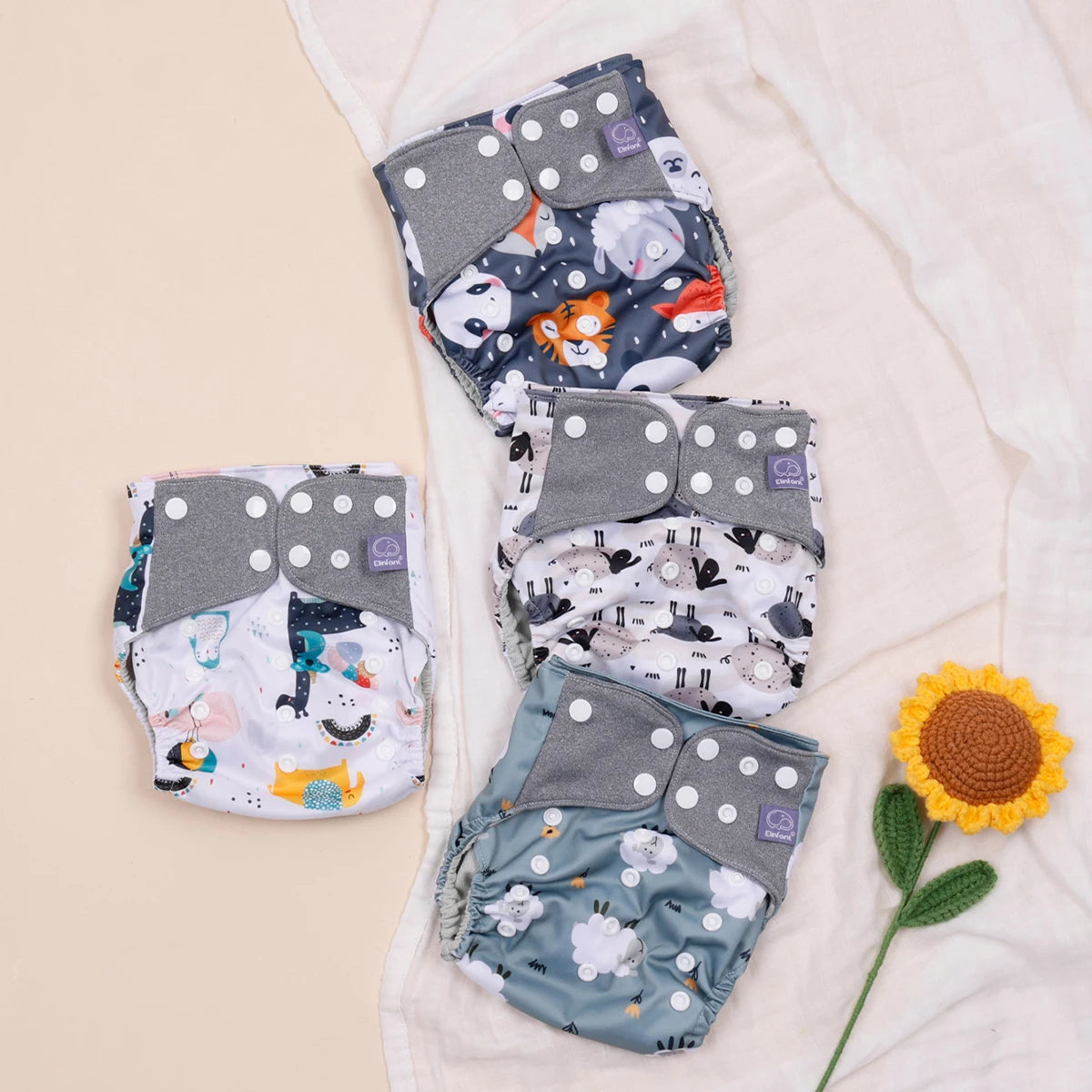 Ecological Baby Diaper Set