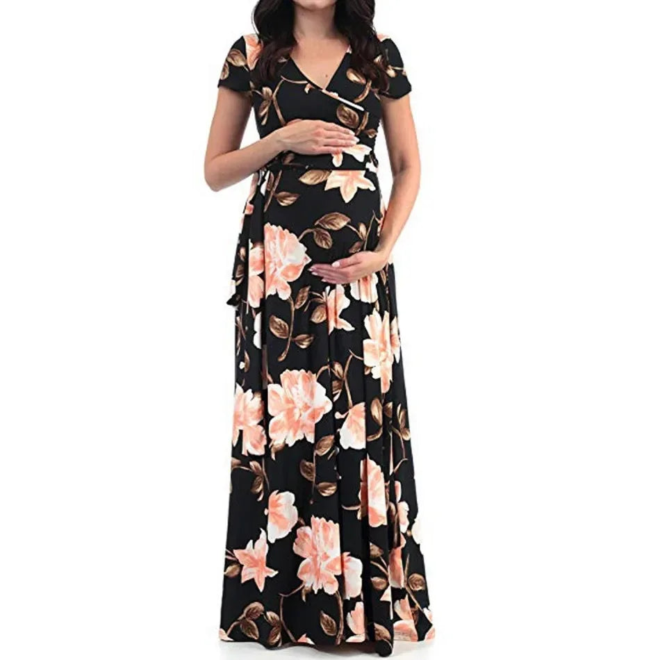 Floral Print Maternity Dress