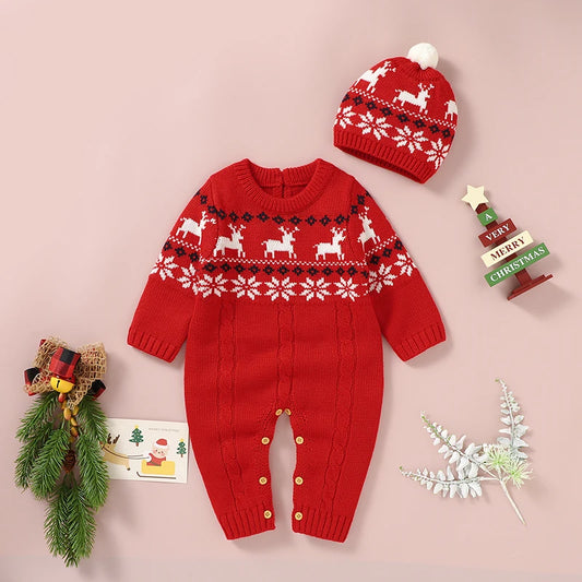 Adorable Christmas Baby Rompers