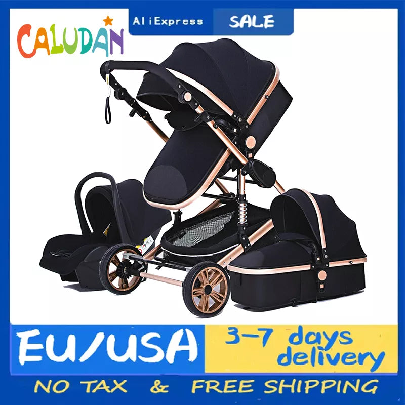 Luxurious 3-in-1 Baby Stroller