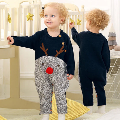 Cozy Christmas Rompers for Baby Boys & Girls