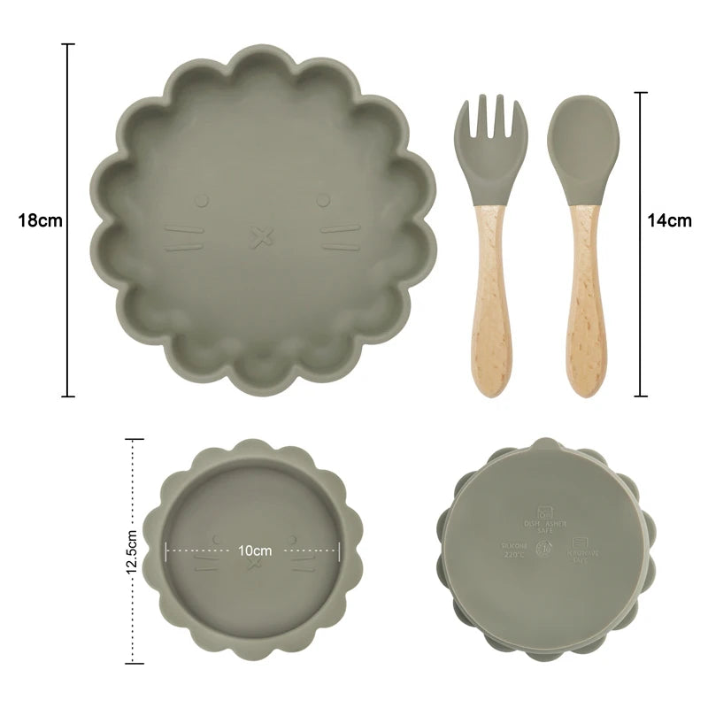 Kids Feeding Tableware Set