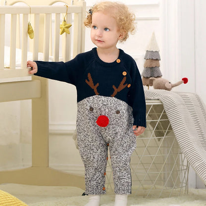 Cozy Christmas Rompers for Baby Boys & Girls