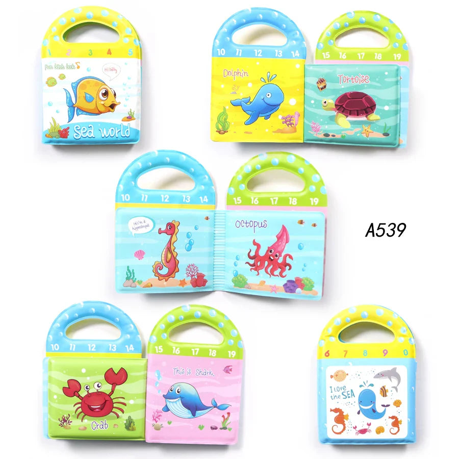 Soft Baby EVA Cartoon Bath Books with BB Whistle