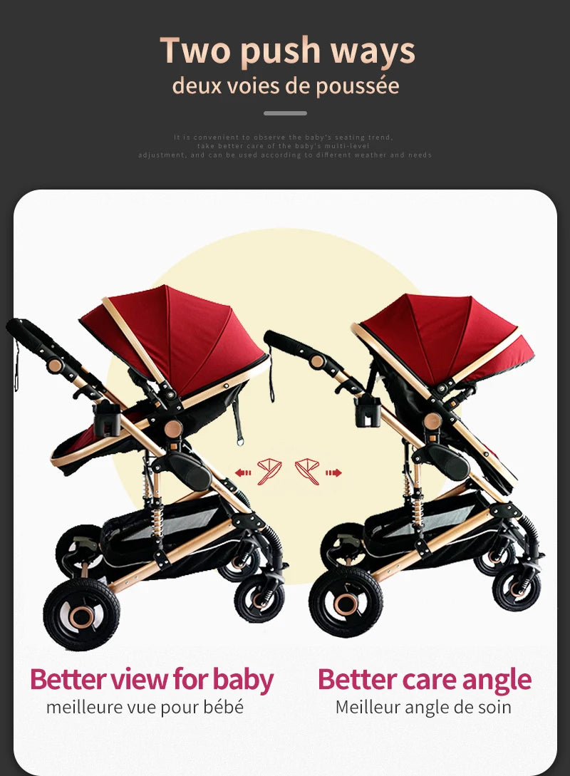 Luxurious 3-in-1 Baby Stroller