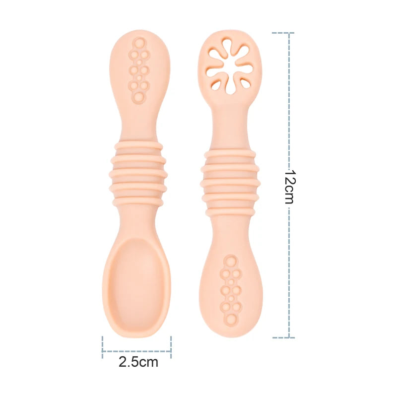 Silicone Baby Feeding Spoon Set