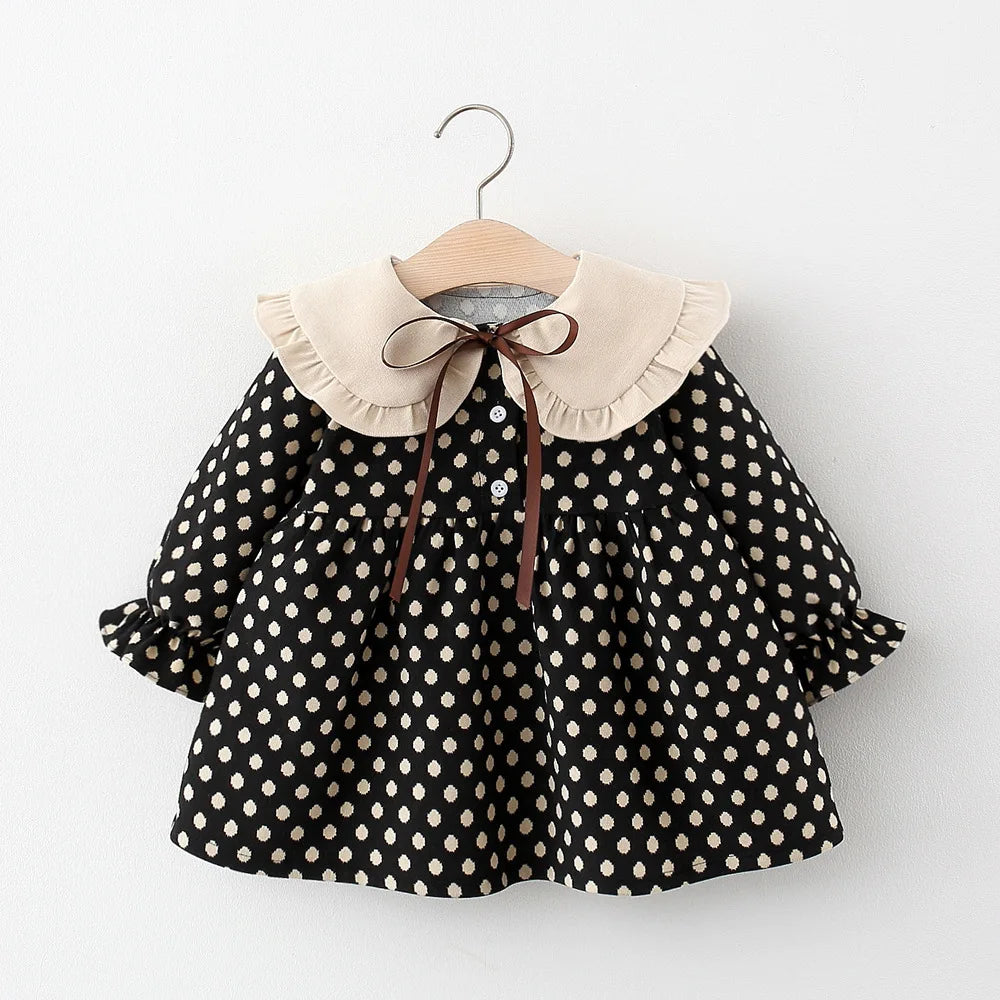 Autumn Toddler Dot Princess Dress