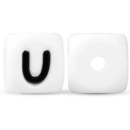 12mm Baby Silicone Letters Beads