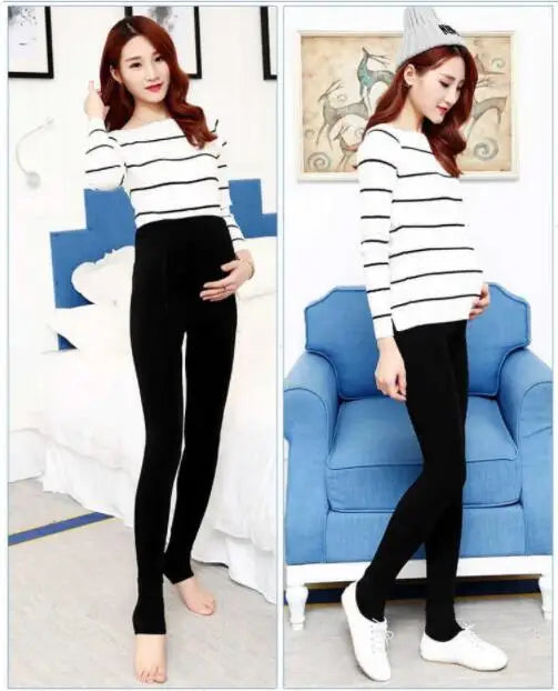 Warm Velvet Maternity Leggings