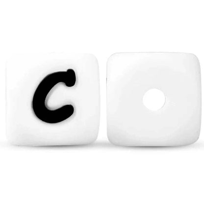 12mm Baby Silicone Letters Beads