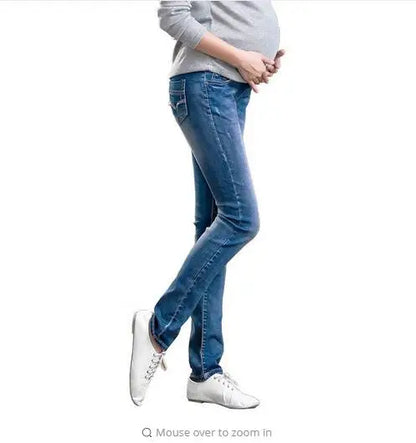 High-Quality Denim Maternity Pants