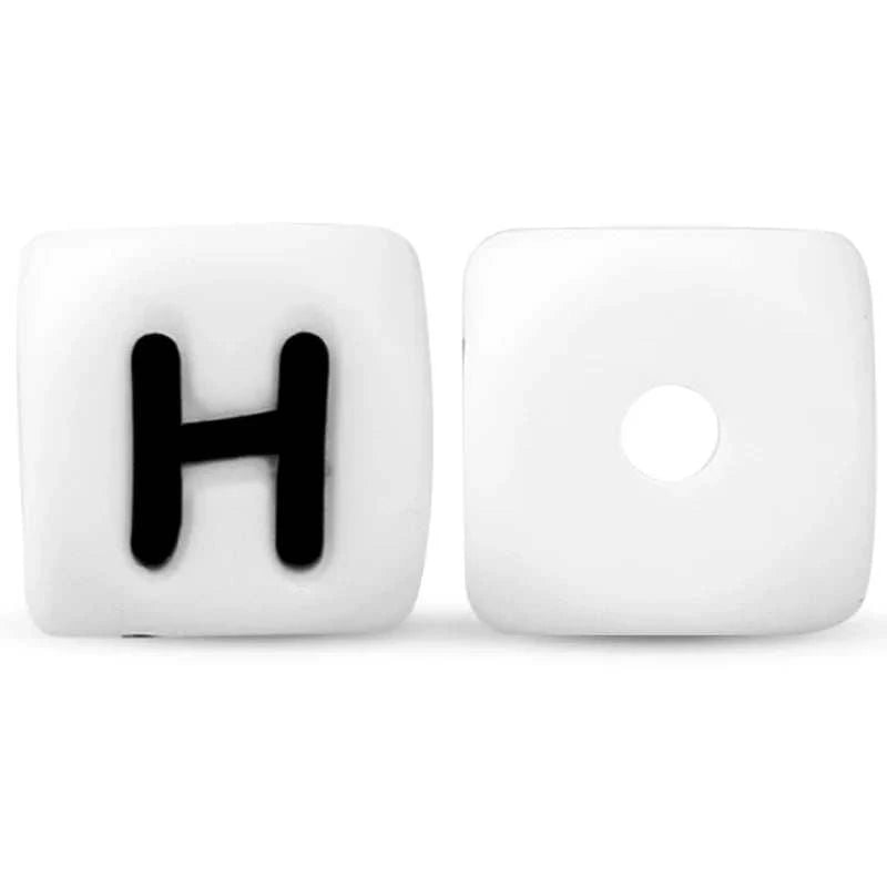 12mm Baby Silicone Letters Beads