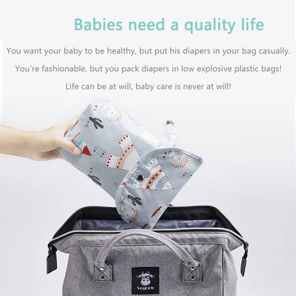 Waterproof And Reusable Baby Diaper Bag