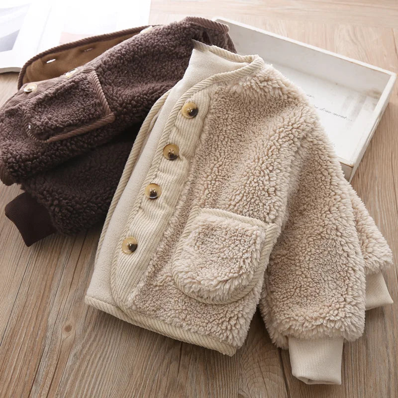 Kids' Lamb Velvet Winter Coat