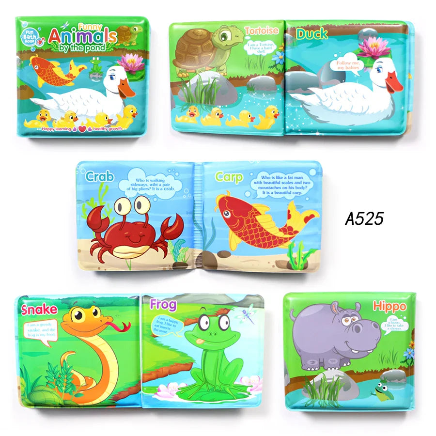 Soft Baby EVA Cartoon Bath Books with BB Whistle