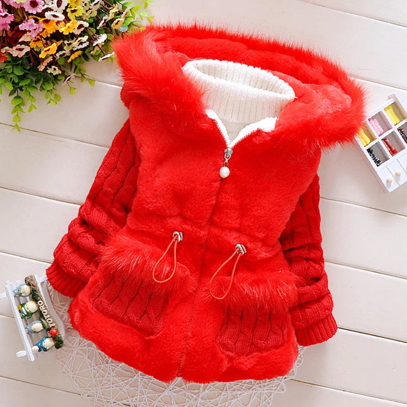 Plush baby Thicken Winter Jackets for Infants