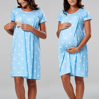 Fashion Maternity Cotton Sleepwear Nightgown