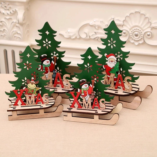 Wooden Christmas Tree Ornaments