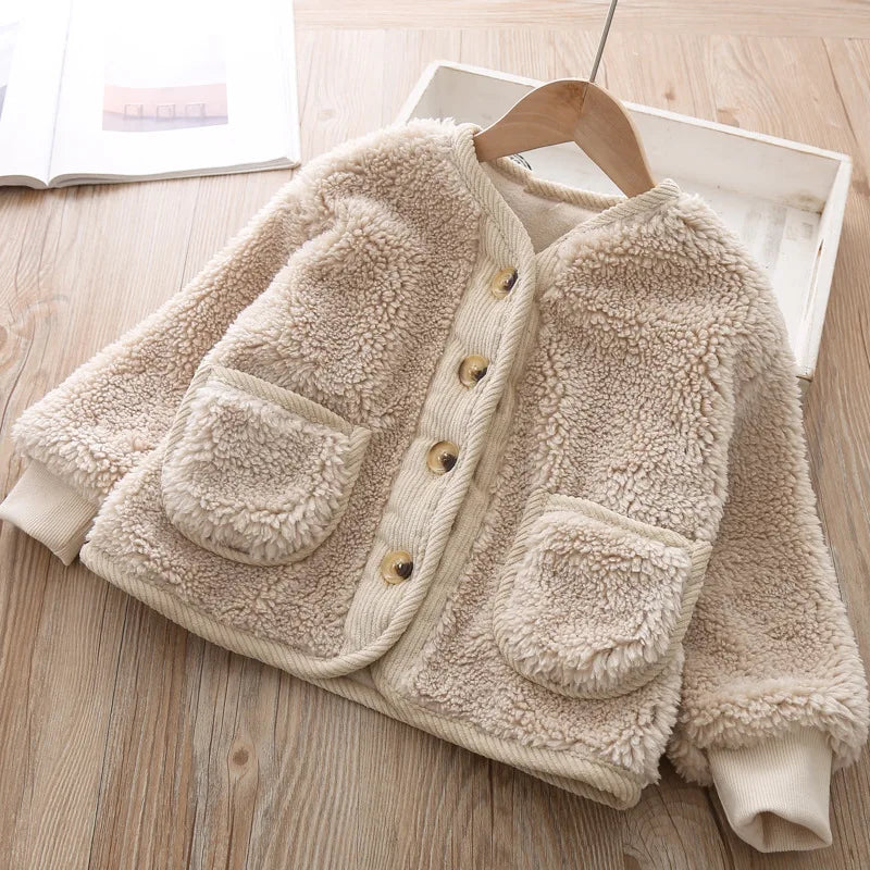 Kids' Lamb Velvet Winter Coat