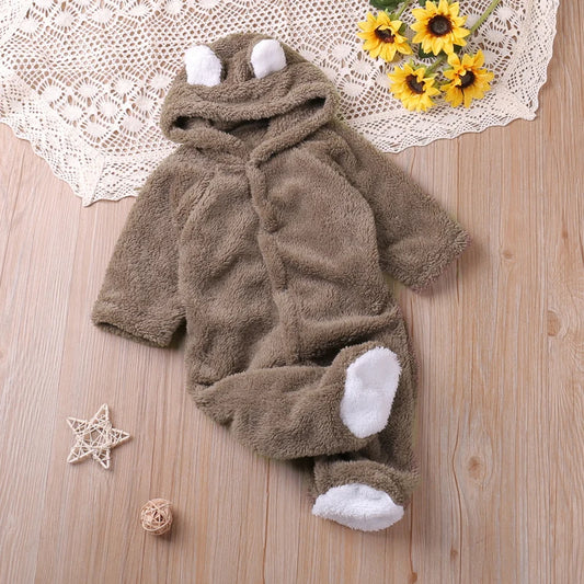 Humor Bear Cartoon Romper