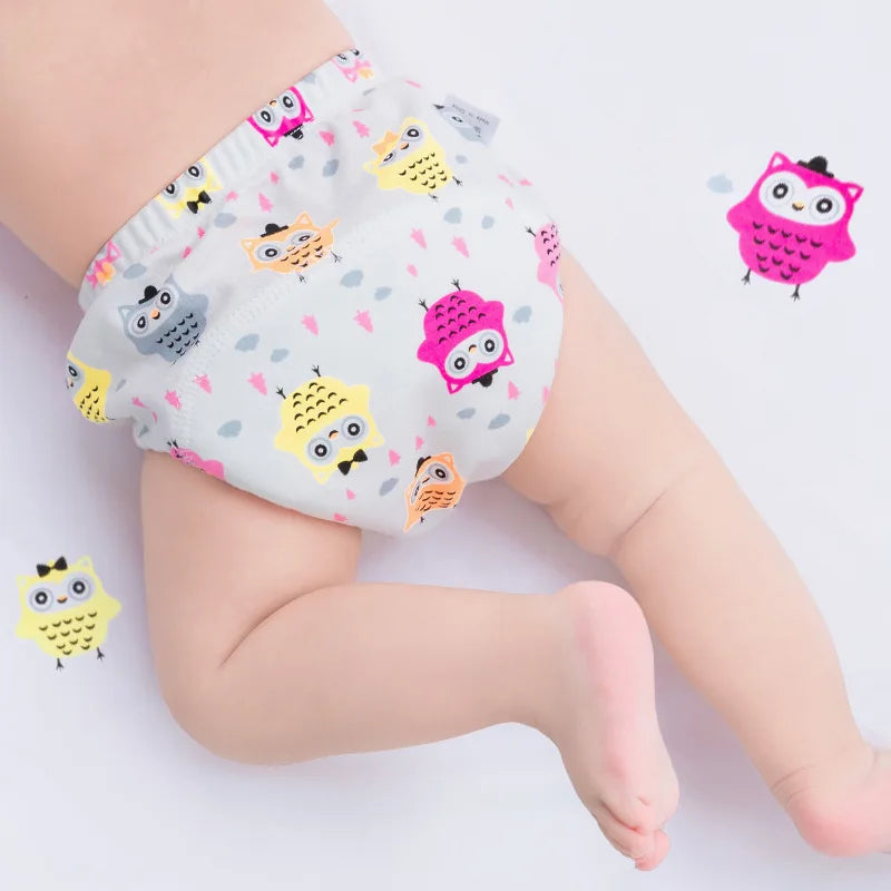 Layer Newborn Cartoon Baby Cloth Diaper