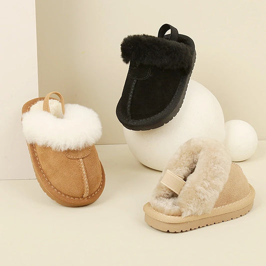 Little Kids' Warm Leather Snow Boots