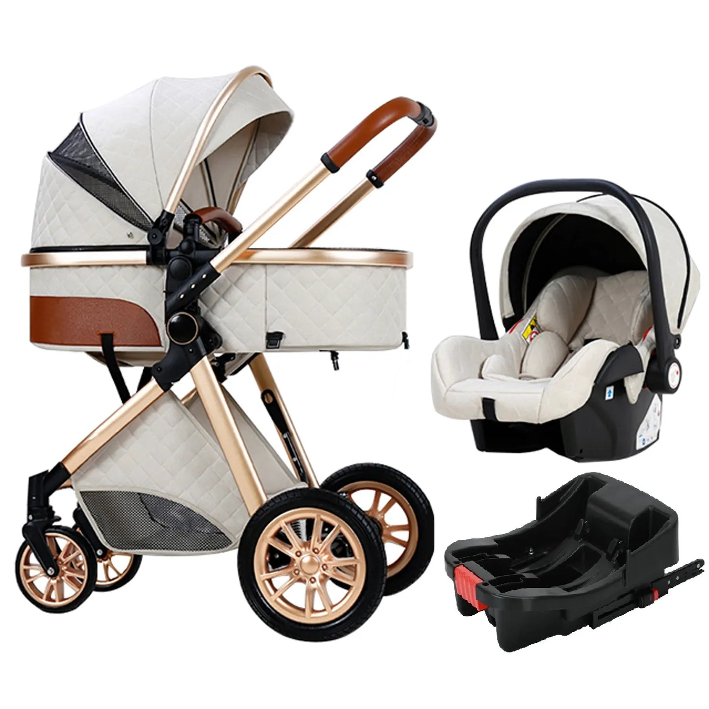 Luxury 3-in-1 Travel Pram