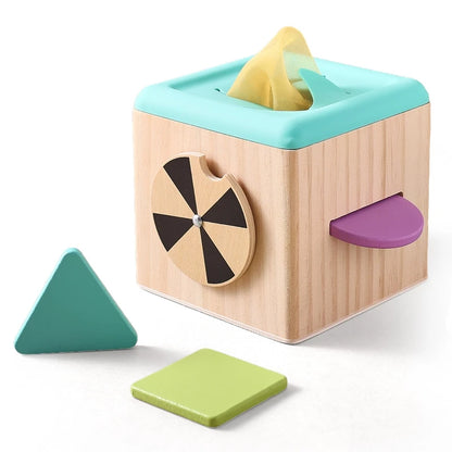 Montessori Wooden Magic Tissue Box