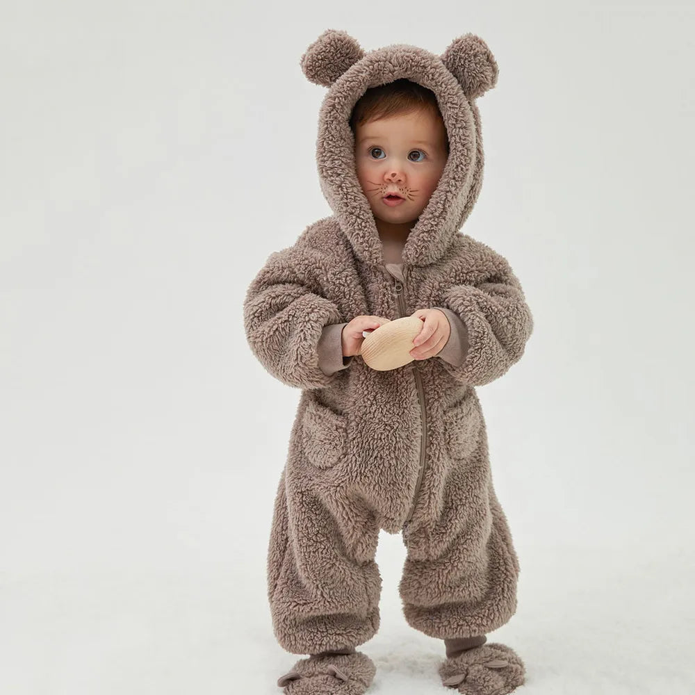 Newborn Fleece Cotton Jumpsuit