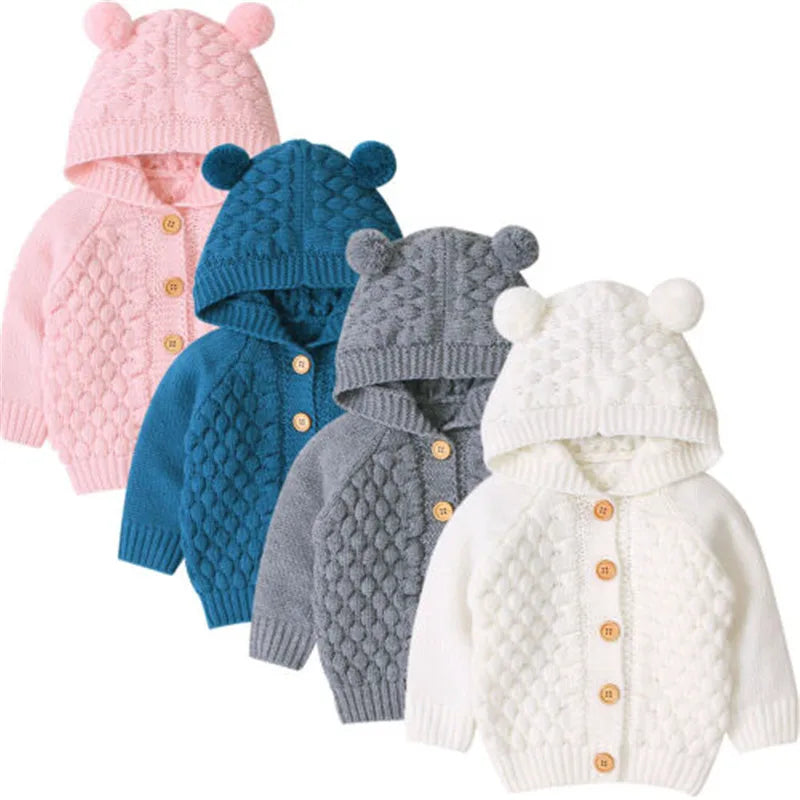 Newborn Hooded Thermal Sweater