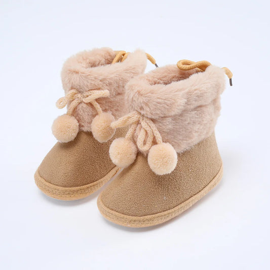 Newborn Toddler Winter Fur Snow Boots