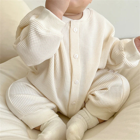 Newborn Waffle Jumpsuit for Infants