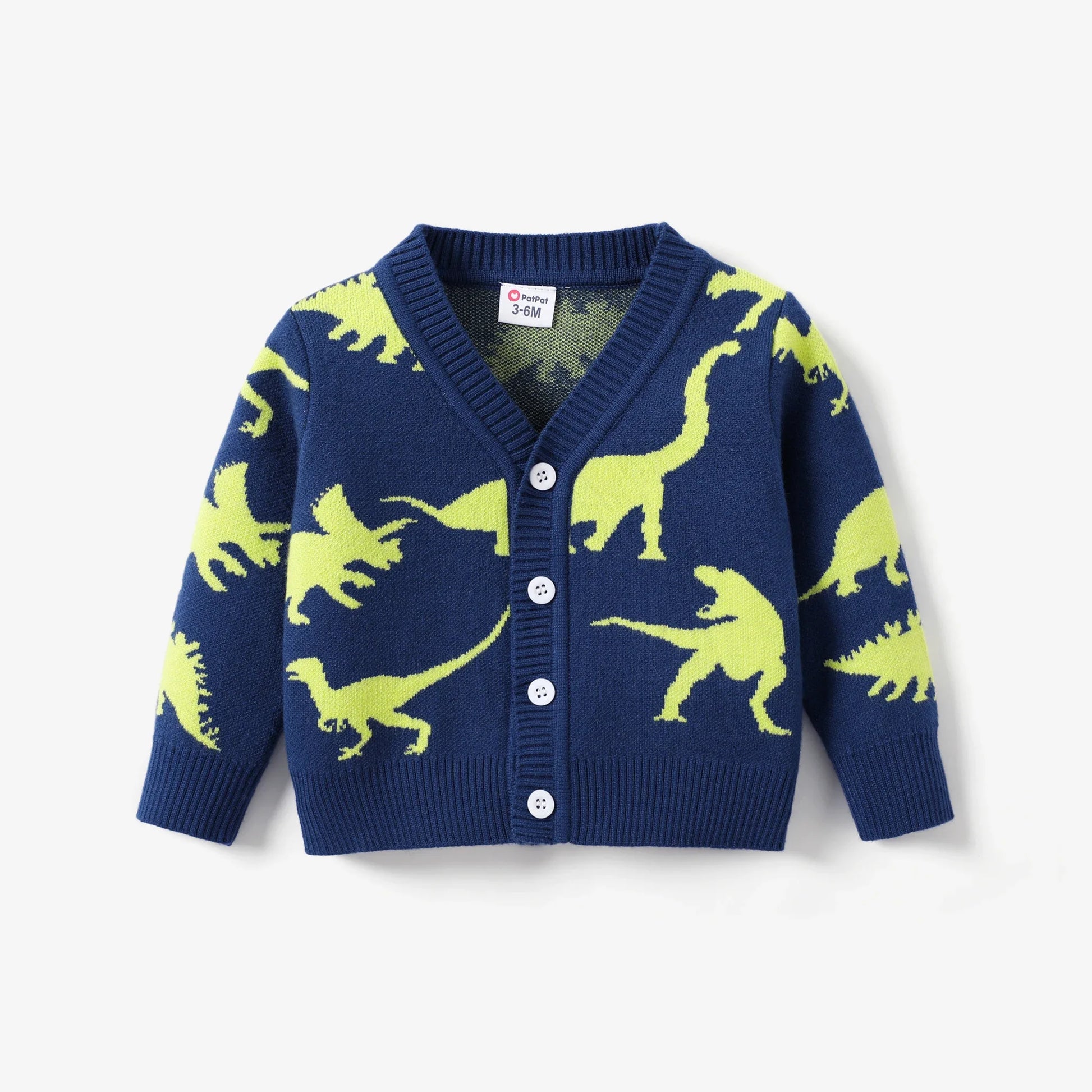 PatPat Toddler Dinosaur Knitted Sweater