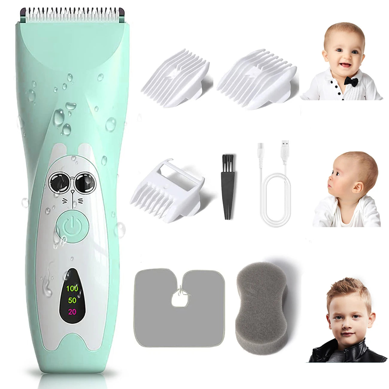 Quiet Electric Baby Hair Clipper