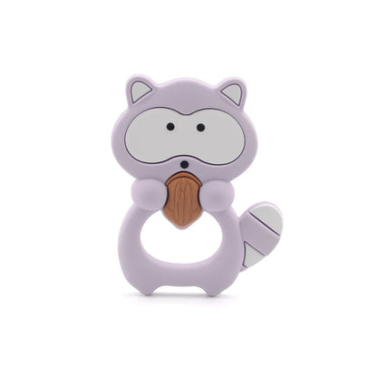 Raccoon Silicone Teether Toys