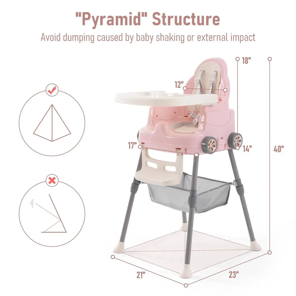 Portable 3 in 1 High Chair