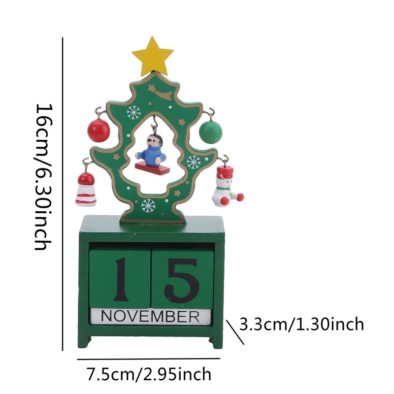 Wooden Christmas Countdown Calendar