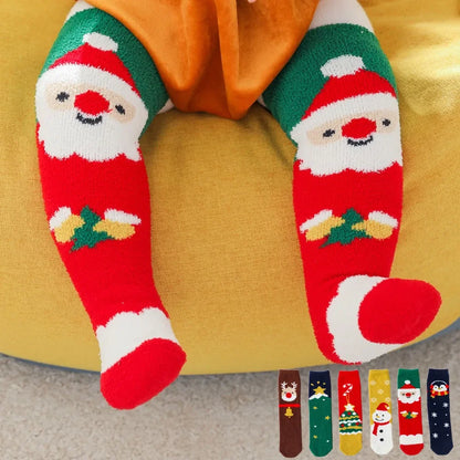 Adorable Coral Velvet Christmas Stockings for Kids